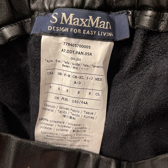 MAX MARA leather wide pants - Picture 4 of 7